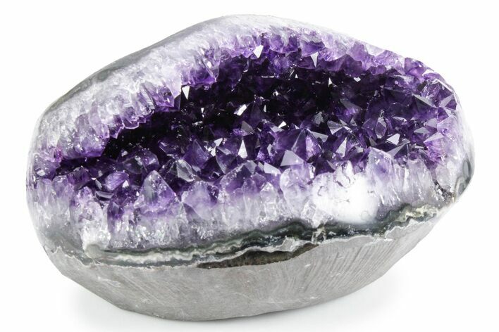 Sparkly Deep-Purple Amethyst Geode - Uruguay #357210